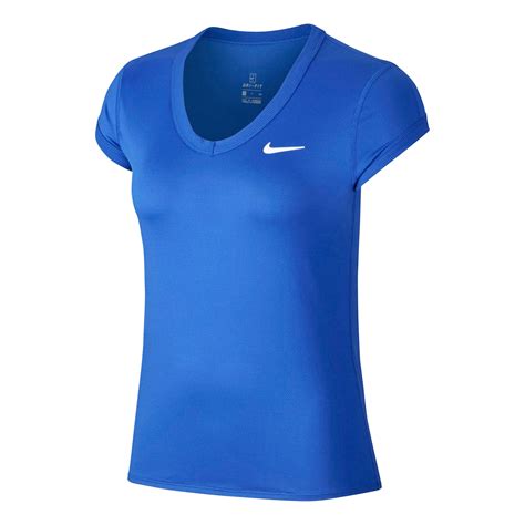 nike dry blauw wit